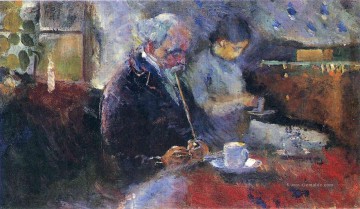 Edvard Munch Werke - am Kaffeetisch 1883 Edvard Munch